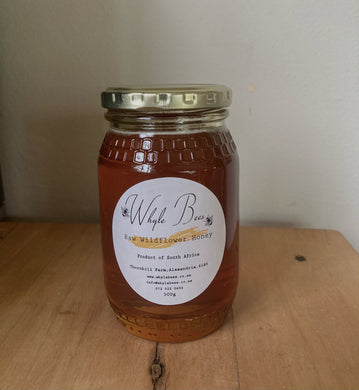 Whyle Bees Raw Wildflower Honey in glass jar (500g)