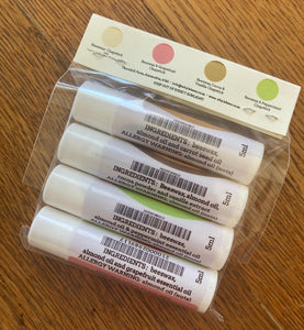 Pack of 4 Chapsticks